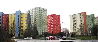 Jahodová ulice ve směru od Švehlovy