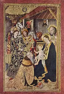Mágové uctívající Ježíška, 1456, 673 cm × 368 cm