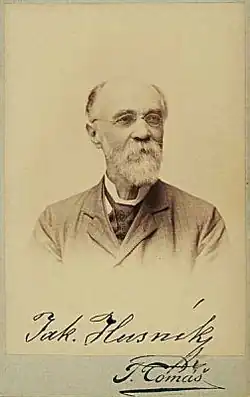 Jakub Husník, malíř, grafik, fotograf a vynálezce, asi 1895