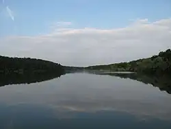 Pohled z hráze