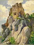 Jan Čejka – hrad Hričov exterier