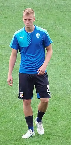 Jan Baránek ml. na tréninku před českým Superpohárem 2015