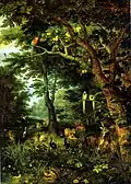 Jan Brueghel mladší, Ráj (Paradise by Jan Brueghel the Younger), kolem 1620, olej na plátně