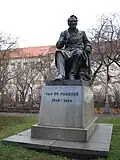 Socha J. E. Purkyně na Karlově náměstí v Praze