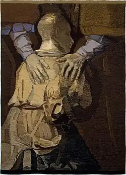 Autorská tapiserie Návrat (Rembrandt), autorská tapiserie 237 x 170 cm, 1981