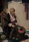 Prodavač melounů (olej na plátně) kol. 1900
