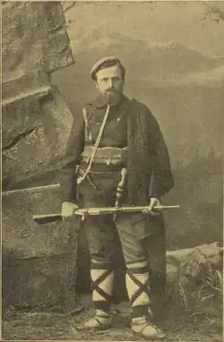 Jan Klimeš v uniformě makedonských povstalců (magazín Illustrovaný svět, 1903)