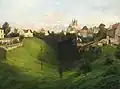 Jan Minařík Pohled na Pražský hrad (1912)