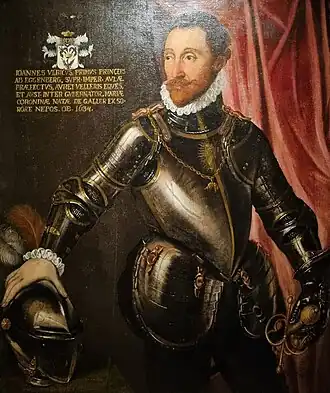 Portrét z roku kol. 1615 na zámku Eggenberg – Pietro de Pomis
