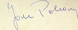 Jan Pohan – podpis