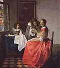 Jan Vermeer: Dívka se sklenkou vína