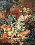 Zátiší s květinami a ovocem - Rijksmuseum Amsterdam