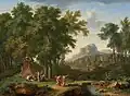 Krajina Arkádie s bustou Flóry (1724-1725)
