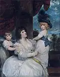 Portrét Jane Stanhopeové se syny Lincolnem a Charlesem, hraběnky z Harringtonu (Joshua Reynolds, cca 1786)