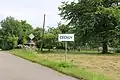 Upravený označník (vesnice se jmenuje Čečkov)