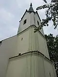 Kostel svatého Jana Křtitele, pohled na věž