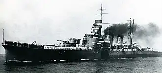 Kinugasa při přijetí do služby 30. září 1927