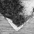 Údolí VIII, 2022 (kresba tuší, 8,7 x 8,7 cm)