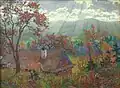 Podzim na Valašsku, pastel