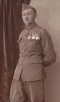 Jaroslav Starý v uniformě anglické armády