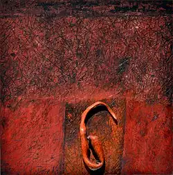 Jaroslav Vožniak, Bez názvu (1978), akryl, pryskyřice, dřevotříska 100 x 100 cm, Museum Kampa