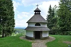 Javorník, part of Vacov village - chapel (3).JPG