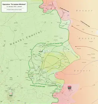 Mapa ofenzívy