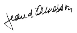 Jean d'Ormesson – podpis
