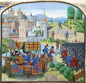 Richard II. se setkává s povstalci 13. června 1381