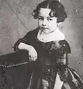 Jeanne-Gabrielle Clésingerová (1849–1855), dcera Augusta Clésingera (1814–1883) a Solange Dudevantové-Sandové, 1850