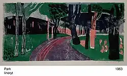 Park (linoryt), 1963