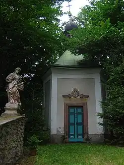 Průčelí kaple
