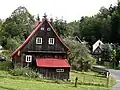 Roubenky pod kostelem - německá lidová architektura