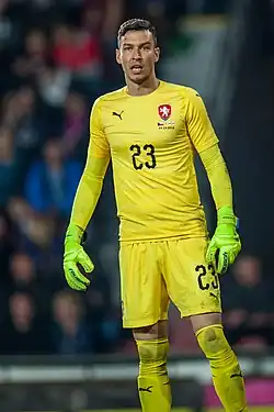 Jiří Pavlenka v dresu české fotbalové reprezentace (2019)