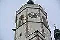 Jižní vež kostela západního průčelí