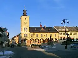 Jilemnice - radnice ráno.JPG