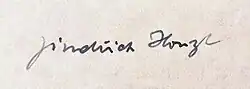 Jindřich Honzl – podpis