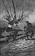 Kmoch a smrt, ilustrace k básni Antonína Kláštereckého (1892)
