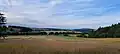 Pohled na Jindřichov od lesa nad Svinným potokem