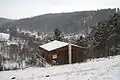 Pohled z chatové osady