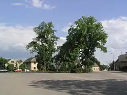 Náves v Jivině