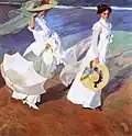 Procházka na pláži (1909)