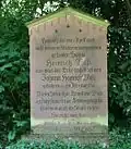 Rodinný hrob na hřbitově 'Bergfriedhof' v Heidelbergu