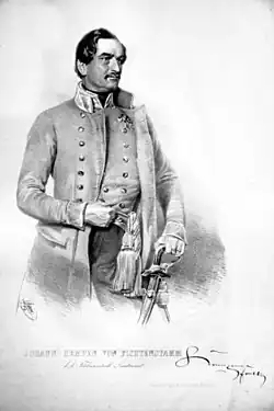 Polní podmaršál Johann Franz Kempen, (litografie, 1849)