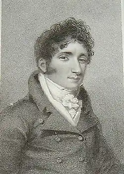 John Braham jako "Lord Aimworth" na obraze z roku 1818