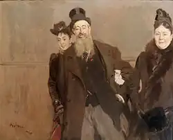 John Lewis Brown s manželkou a dcerou Giovanni Boldini.