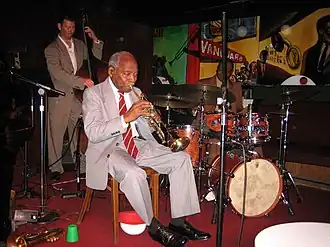 zleva: John Webber, Joe Wilder a Lewis Nash v roce 2006