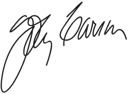 Johnny Carson – podpis