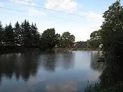 Pohled k hrázi