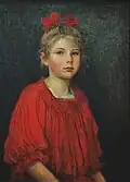 Josef Bárta Portrét dívky (1916)